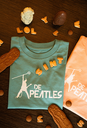 PEATLES - kids T-shirt, kleur teal monstera
